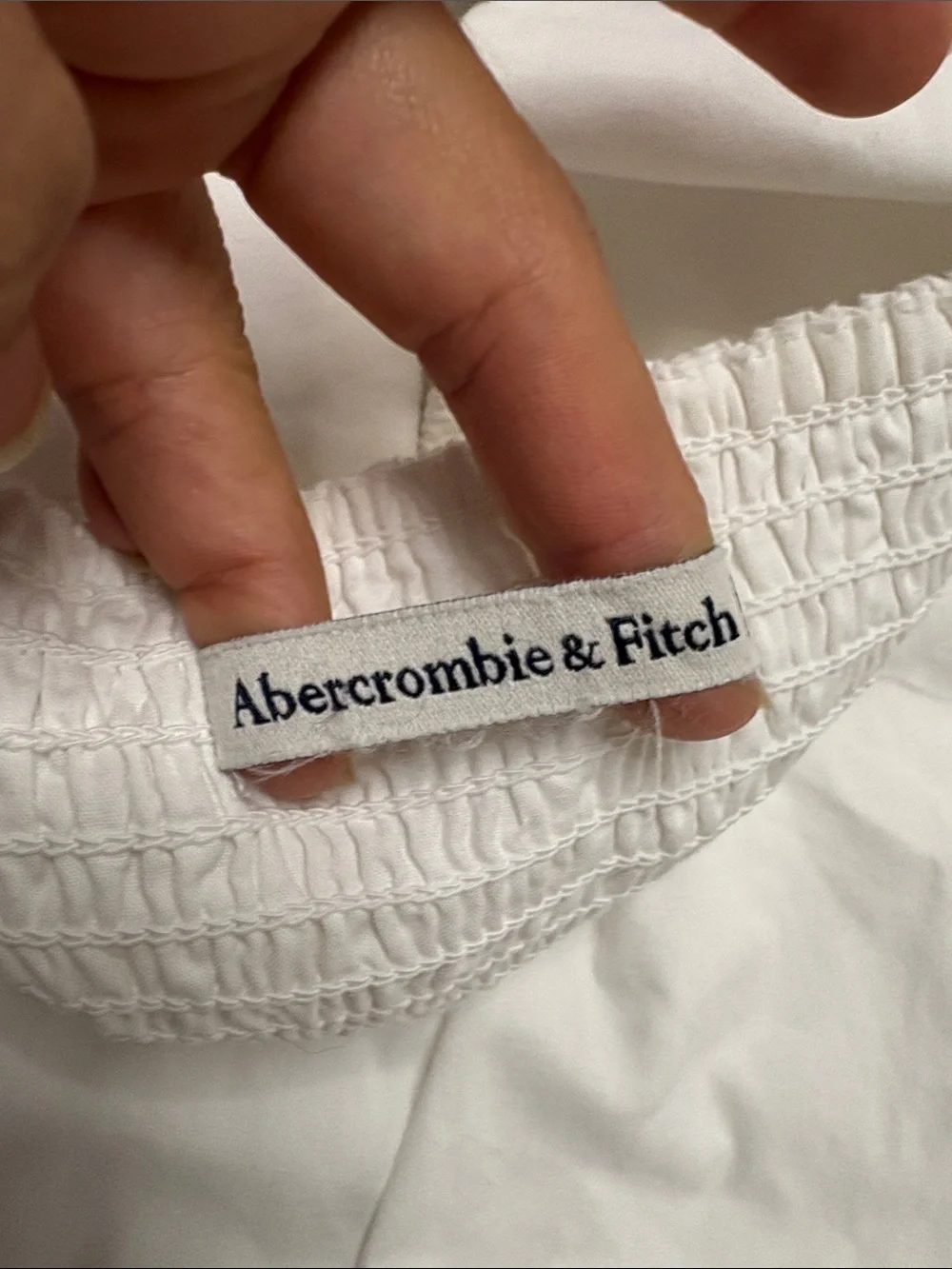 Abercrombie & Fitch White Spaghetti-Strap Maxi Dress with Side Cutouts